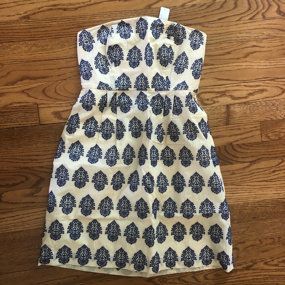 NWT J Crew Strapless Mini Dress